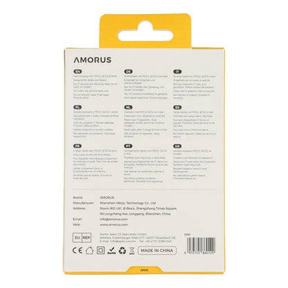 AMORUS PD 30W Type-C + QC 18W USB-A Dual Port GaN Power Adapter Hurtig Oplader til Telefon Tablet - EU Stik