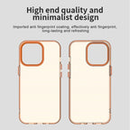 iPhone 13 Pro Max Case PC+TPU+PET Matte Anti-Drop Phone Back Cover - Orange
