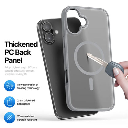 DUX DUCIS For iPhone 17 Case  Yind Series PC+TPU Phone Cover Compatible with MagSafe - Grey