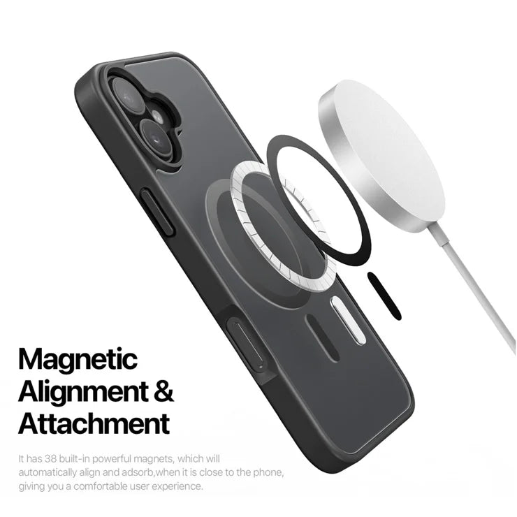 DUX DUCIS For iPhone 17 Case Yind Series PC+TPU Phone Cover Compatible with MagSafe - Black