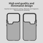 Xiaomi 17 Pro Max Case PC + TPU + PET Matte Anti-Drop Phone Back Cover - Black