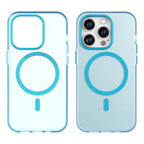 Magnetic Case for iPhone 14 Pro Max Compatible with MagSafe Translucent Matte Back Cover - Blue