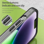 iPhone 14 Translucent Phone Case Matte Design Compatible with MagSafe Wireless Charging - Black