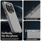 Honor Magic7 5G Case PC+TPU+PET Matte Anti-Drop Phone Back Cover - Black