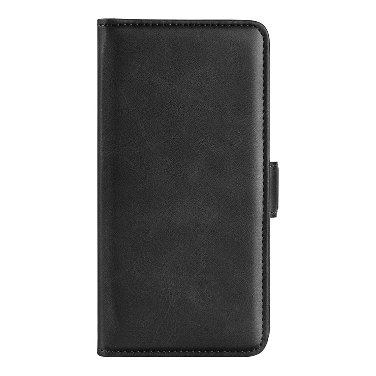 For iPhone 17 Pro Case Calf Texture Leather Wallet Phone Cover - Black