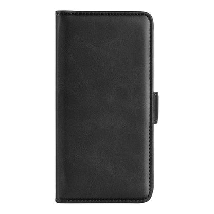 For iPhone 17 Pro Case Calf Texture Leather Wallet Phone Cover - Black