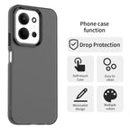 Xiaomi Redmi 15C 4G (Global) (171mm) Case PC + TPU + PET Matte Anti-Drop Phone Back Cover - Black