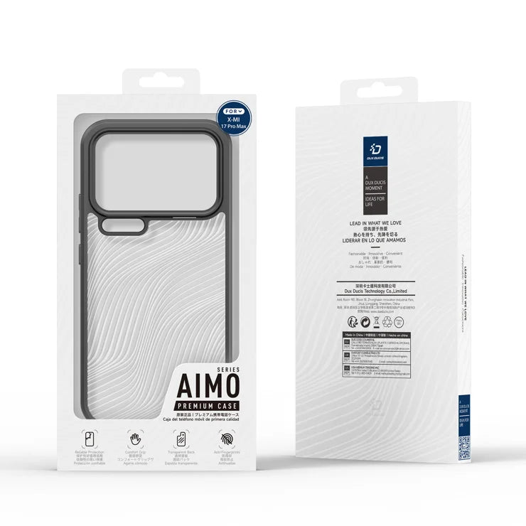 DUX DUCIS For Xiaomi 17 Pro Max Case  Aimo Series TPU+PC Matte Drop-proof Phone Cover (REACH Certification) - Black