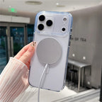 iPhone 17 Pro Max Magnetic Clear Case PC +TPU Hybrid Phone Cover Compatible with MagSafe