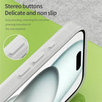 iPhone 16 Case Compatible with MagSafe TPU + PC Slim Matte Translucent Phone Cover - White