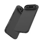 For iPhone Air Case Soft Matte Back TPU Black Phone Cover, Large Cutout