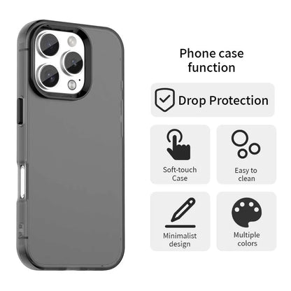 iPhone 16 Pro Max cover PC+TPU+PET mat anti-drop bagsidecover - sort