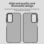 Samsung Galaxy A05s 4G / M14 4G / F14 G4 Case PC+TPU+PET Matte Anti-Drop Phone Back Cover - Black