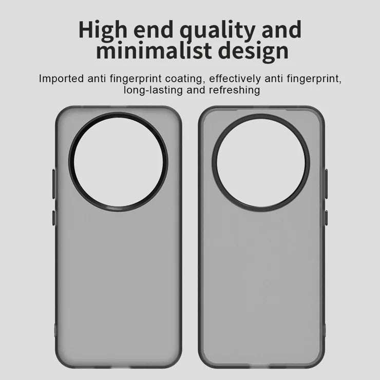 Honor X9d 5G / X70 5G Case PC + TPU + PET Matte Anti-Drop Phone Back Cover - Black