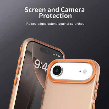 iPhone Air Case PC + TPU + PET Matte Anti-Drop Phone Back Cover - Orange