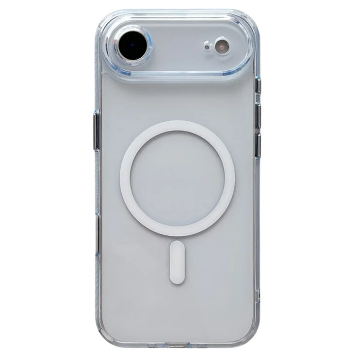iPhone Air Magnetic Clear Case PC + TPU Hybrid Phone Cover Compatible with MagSafe