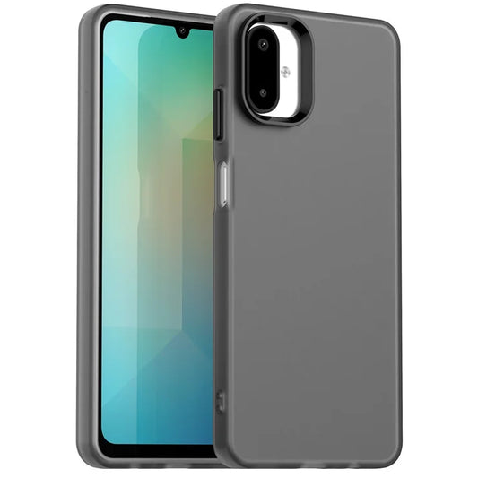 Samsung Galaxy F06 5G / M06 5G Cover PC + TPU + PET Mat Anti-Drop Telefoncover - Sort