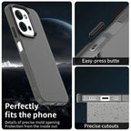Xiaomi Redmi 15C 5G (EU) (173mm) / 15C 4G (EU) (173mm) PC + TPU + PET Matte Anti-Drop Phone Back Cover - Black