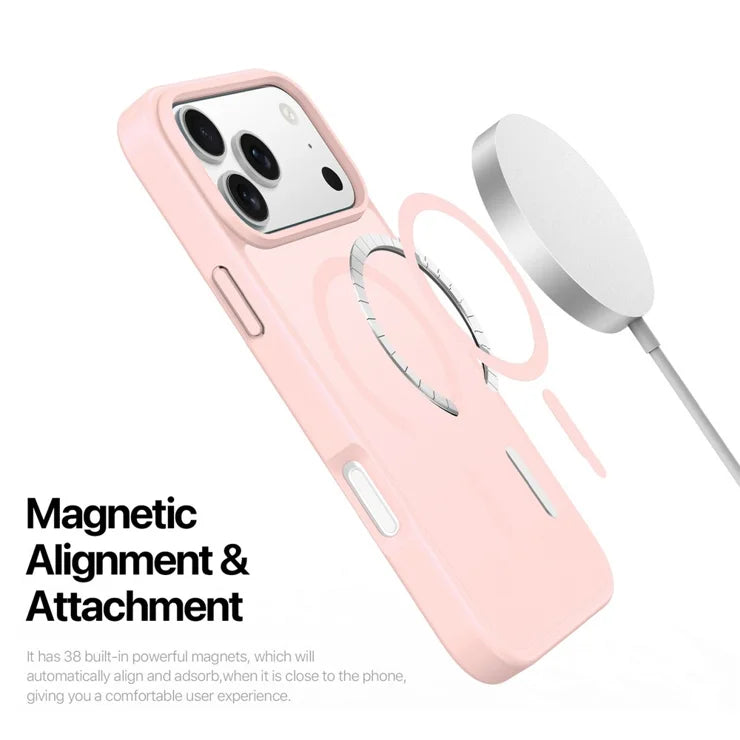 DUX DUCIS Yind Series For iPhone 17 Pro Case TPU + PC Matte Phone Cover Compatible with MagSafe - Light Pink