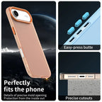 iPhone Air Case PC + TPU + PET Matte Anti-Drop Phone Back Cover - Orange