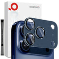 iPhone 17 Pro Max Camera Lens Protector Matte Integrated Metal Tempered Glass Lens Film - Blue