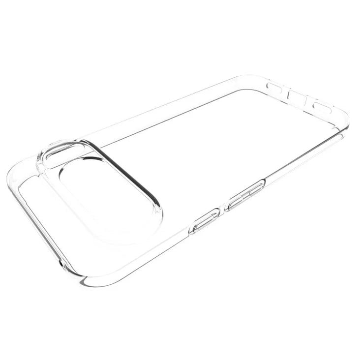 Til Google Pixel 10 Pro XL Gennemsigtigt Telefoncover Vandmærkeresistent TPU Bagcover