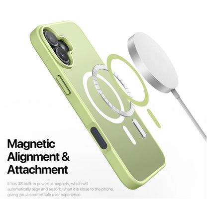 DUX DUCIS Yind Series For iPhone 16 Matte Case Compatible with MagSafe PC+TPU Phone Cover - Green