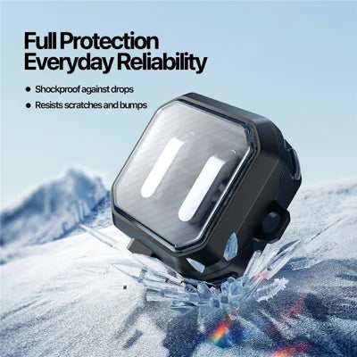 DUX DUCIS SECE-serien til Samsung Galaxy Buds4 / Buds4 Pro Etui Stødsikker PC + TPU Hovedtelefoncover med Metalkrog - Sort