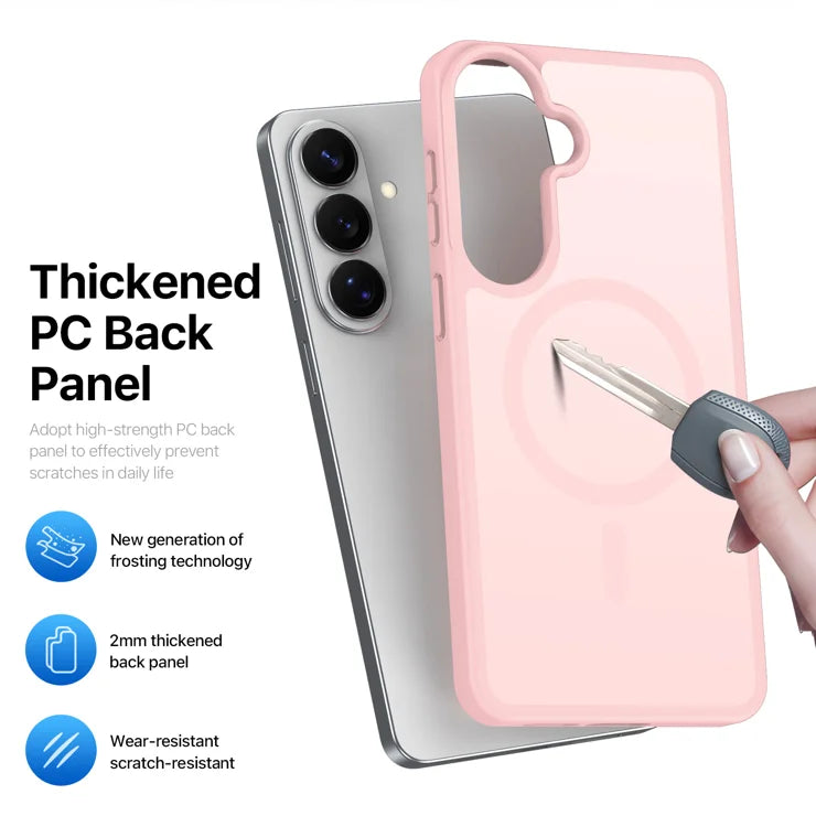 DUX DUCIS For Samsung Galaxy S26+ Magnetic Case Yind Series PC+TPU Phone Cover - Light Pink