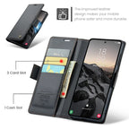 CASEME For Samsung Galaxy S26 Ultra Case 023 Series RFID Blocking Glossy Stand Phone Cover - Black