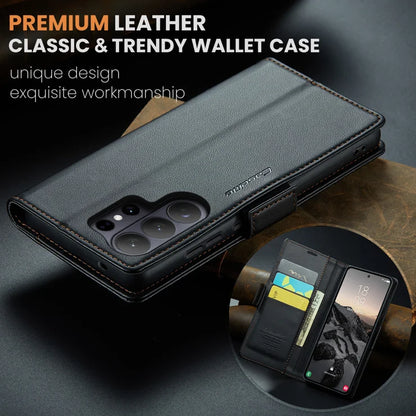 CASEME For Samsung Galaxy S26 Ultra Case  023 Series RFID Blocking Glossy Stand Phone Cover - Black