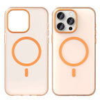 iPhone 15 Pro Case Translucent Matte Back Slim Phone Cover - Orange