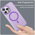 iPhone 15 Pro Case Translucent Matte Back Slim Phone Cover - Dark Purple