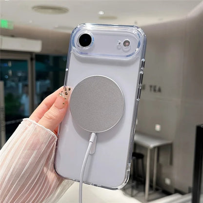 iPhone Air Magnetic Clear Case PC +TPU Hybrid Phone Cover Kompatibel med MagSafe
