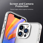 iPhone 13 Pro Max Case PC+TPU+PET Matte Anti-Drop Phone Back Cover - White