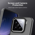 Xiaomi 15 Case PC+TPU+PET Matte Anti-Drop Phone Back Cover - Black
