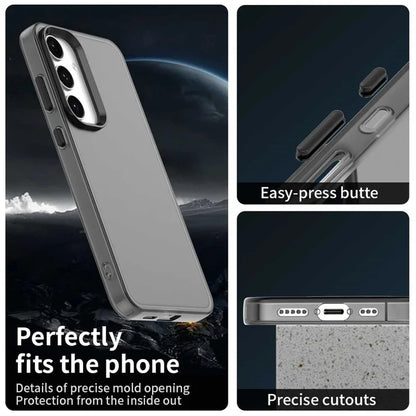 Samsung Galaxy S25 FE Case PC + TPU + PET mattapintainen pudotussuojattu takakuori - musta
