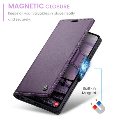 CASEME For Samsung Galaxy S26 Ultra Case  023 Series RFID Blocking Glossy Stand Phone Cover - Purple