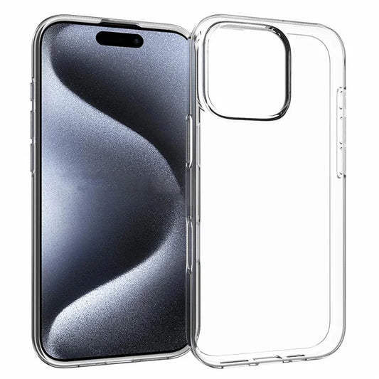 iPhone 16 Pro Case Watermark-Free Anti-Scratch Clear TPU Phone Cover