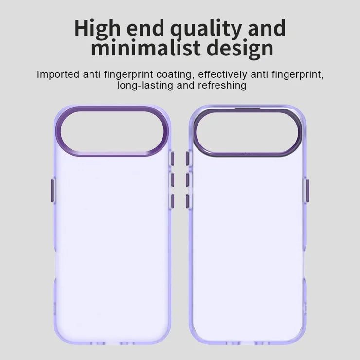 iPhone Air Case PC + TPU + PET Mat Anti-Drop Telefonbagside - Lilla