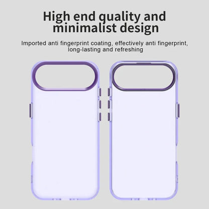 iPhone Air Case PC + TPU + PET Mat Anti-Drop Telefonbagside - Lilla