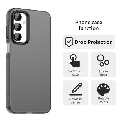 Samsung Galaxy A35 5G Cover PC+TPU+PET Mat Anti-Drop Telefonbagcover - Sort