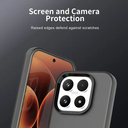 Xiaomi 17 Case PC + TPU + PET Matte Anti-Drop Phone Back Cover - Black