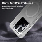 Xiaomi 15 Pro Magnetic Case TPU + PC Slim Matte Translucent Phone Cover - White
