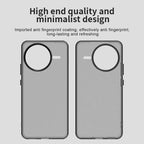 Xiaomi Poco F7 Ultra 5G / Redmi K80 Pro 5G Case PC+TPU+PET Matte Anti-Drop Phone Back Cover - Black