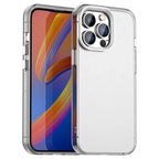 iPhone 14 Pro Case PC+TPU+PET Matte Anti-Drop Phone Back Cover - White