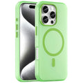 iPhone 16 Pro Case Compatible with MagSafe TPU + PC Slim Matte Translucent Phone Cover - Green