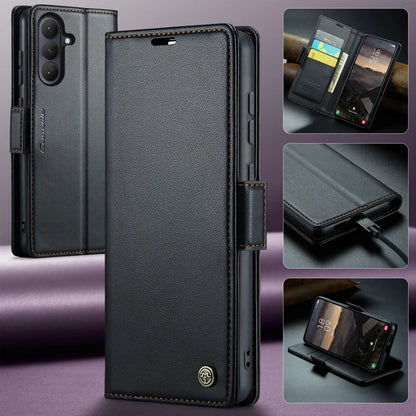 CASEME For Samsung Galaxy S26+ Case  023 Series RFID Blocking Glossy Stand Phone Cover - Black