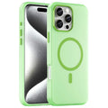 iPhone 16 Pro Max Case Compatible with MagSafe TPU + PC Slim Matte Translucent Phone Cover - Green