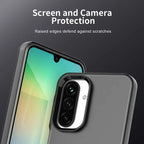 Samsung Galaxy A26 5G Case PC+TPU+PET Matte Anti-Drop Phone Back Cover - Black